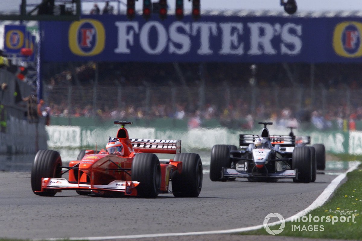 Rubens Barrichello, Ferrari F1-2000, David Coulthard, McLaren MP4 / 15 Mercedes, Mika Halkkinen, McLaren MP4 / 15 Mercedes
