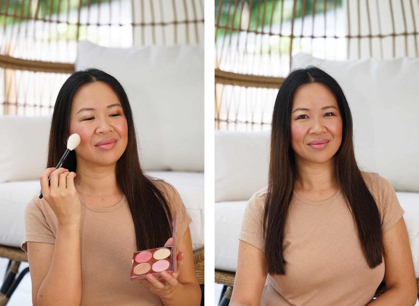 Par Terry Brightening CC Palette dans un look Sunny Flash Makeup