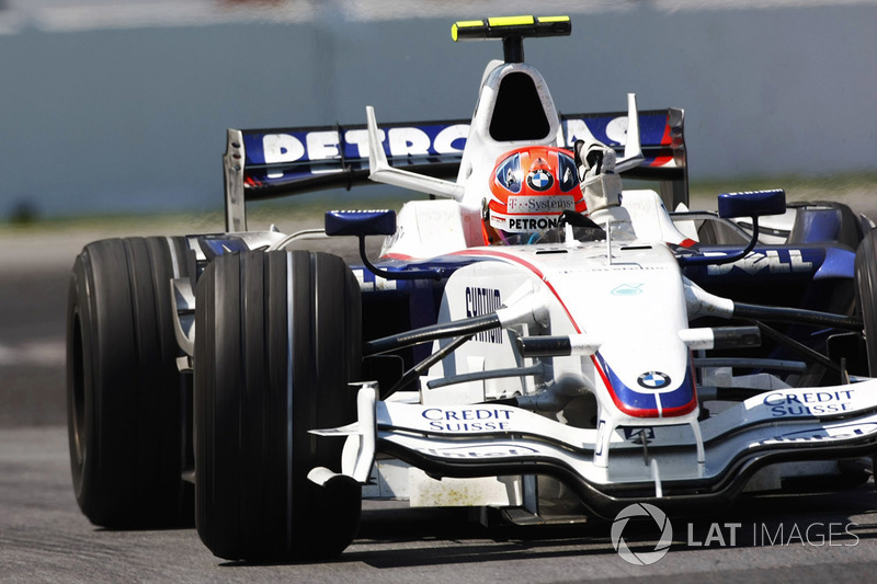 Robert Kubica, BMW Sauber F1.08 célèbre sa première victoire