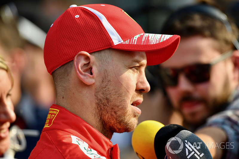 Sebastian Vettel, Ferrari s'entretient avec les médias