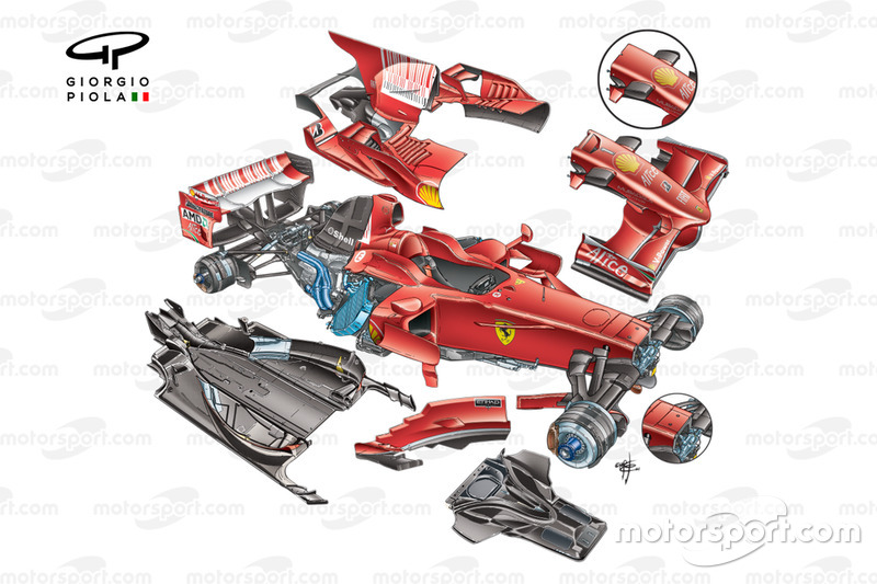 Ferrari F2008 (659) 2008 vue détaillée éclatée