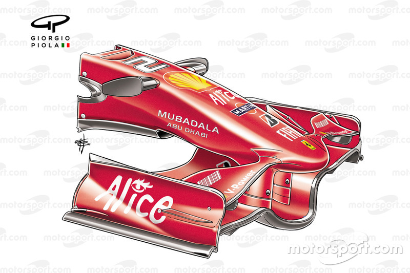 Aile avant et nez de la Ferrari F2008 (659) 2008