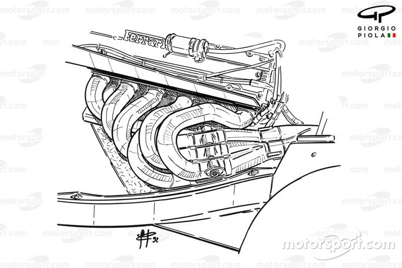 Emballage d'échappement Ferrari F92A (644) 1992
