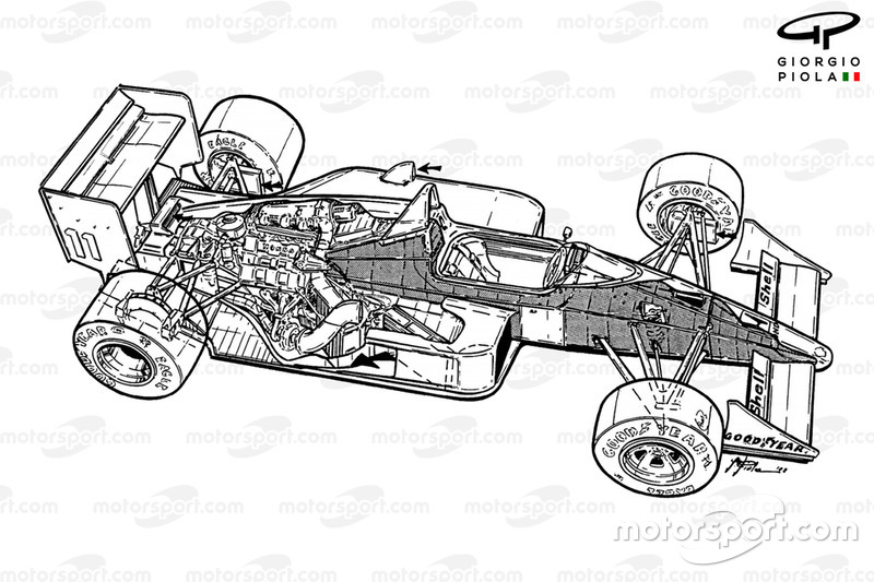 McLaren MP4-4 1988 vue d'ensemble