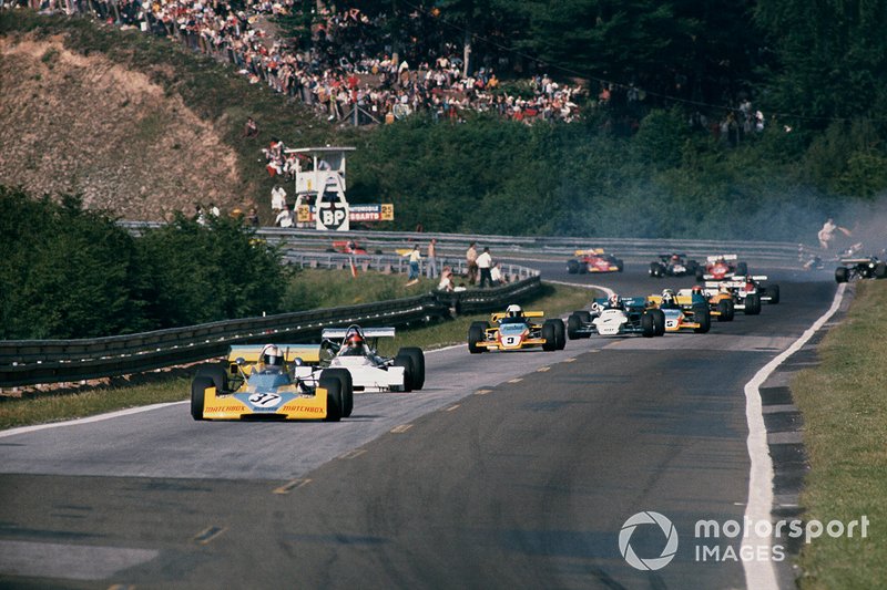 En tête de la Formule 2 à Rouen-les-Essarts, en 1972, l'année où il remportera le championnat. 