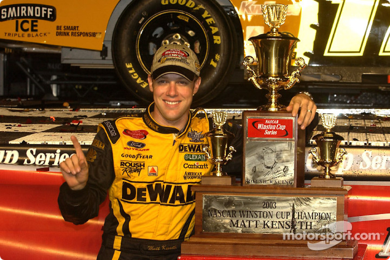 Matt Kenseth et le dernier trophée du championnat Winston Cup