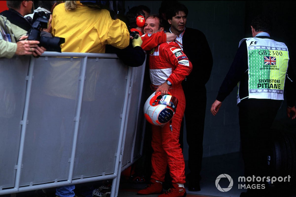 Rubens Barrichello, Ferrari décroche sa première pole pour l'équipe Ferrari