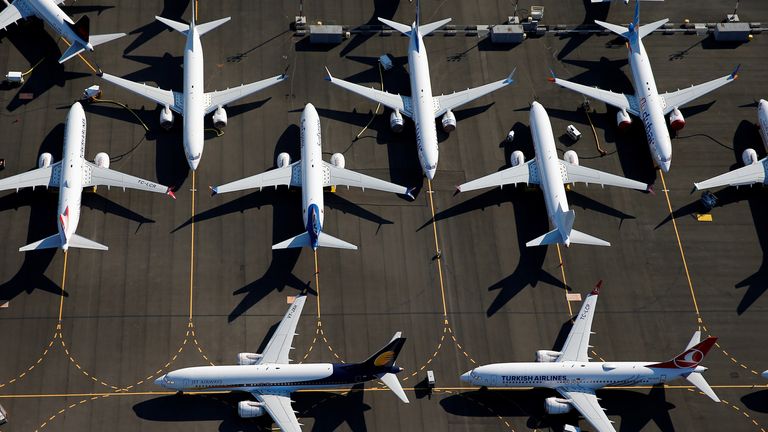 Les avions Boeing 737 MAX sont immobilisés depuis mars de l'année dernière