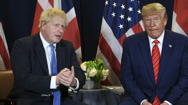 Boris Johnson et Donald Trump