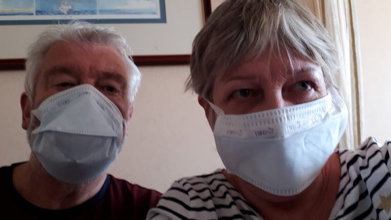 Cheryl et David Deeks comptent parmi plus de 220 passagers britanniques à bord du MS Zaandam