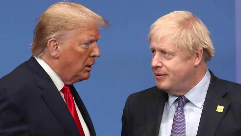 Donald Trump et Boris Johnson 