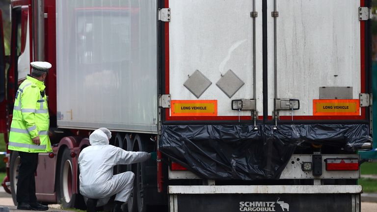Décès de camions dans l'Essex