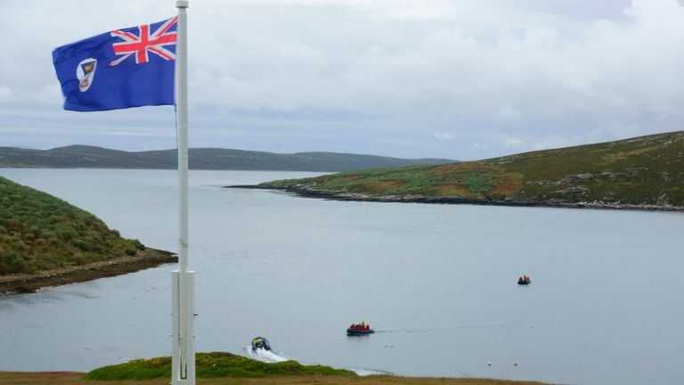 Les drapeaux des îles Falkland