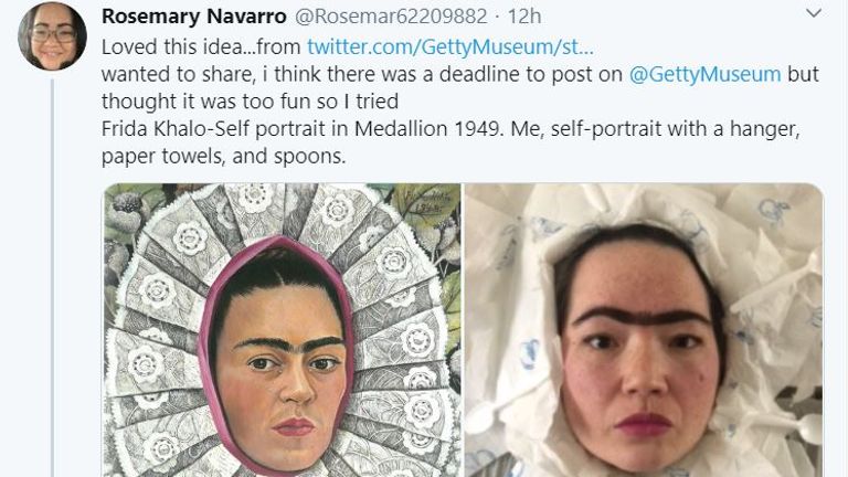 Cet utilisateur de Twitter a recréé un autoportrait de Frida Kahlo