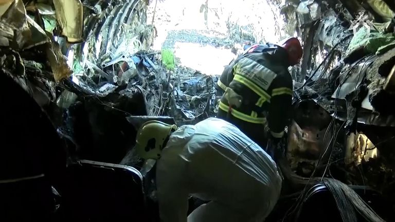 Un avion Aeroflot effectuant un atterrissage d'urgence à Moscou en mai 2019, qui a tué 41 personnes