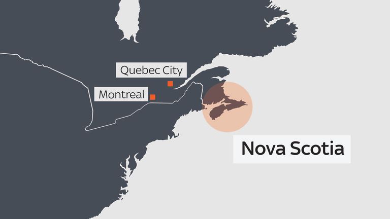 Carte de la Nouvelle-Écosse