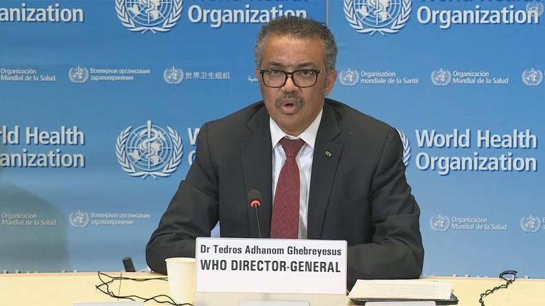 Le patron de l'OMS, Tedros Adhanom