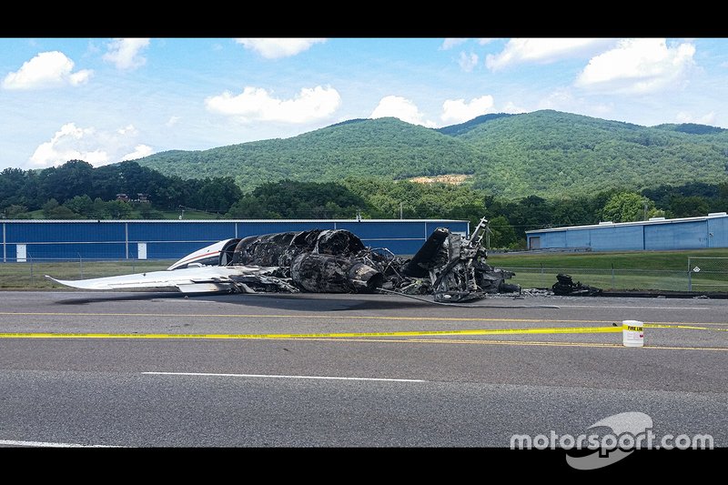Épave de l'accident d'avion Dale Earnhardt Jr.