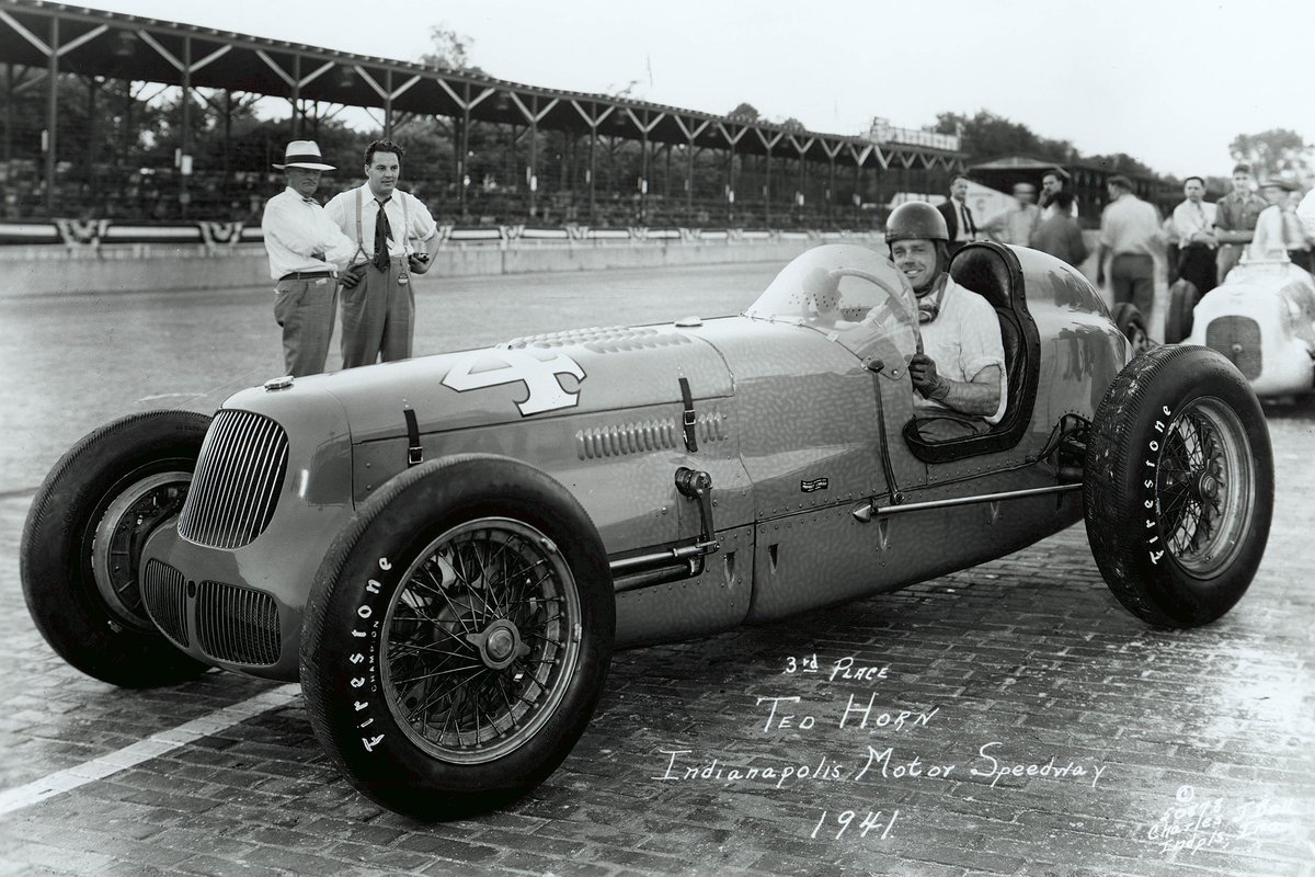 L'un des rares moments où Horn s'est senti intimidé a essayé de malmener la bête Adam / Sparks, puissante mais difficile, appartenant à Joel Thorne lors des essais et des qualifications en 1941. Bien sûr, il s'est adapté et, le jour de la course, est passé du 28e sur la grille pour terminer troisième. 