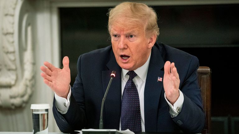 Le président Donald Trump 