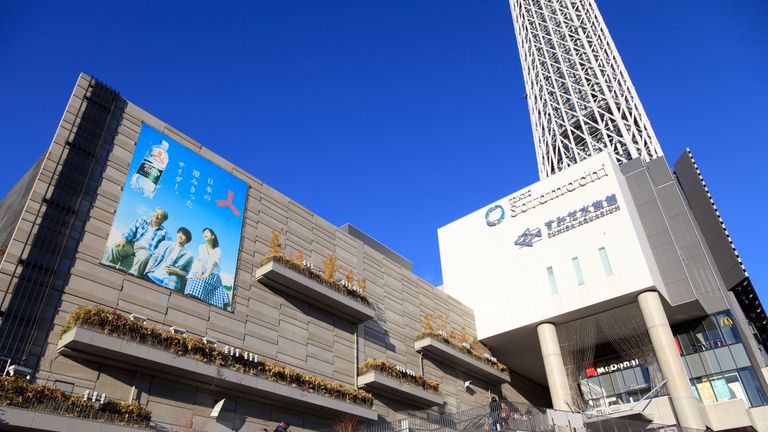Sumida, Tokyo, Japon - 12 février 2017: L'aquarium Sumida est l'une des principales attractions du complexe Tokyo Skytree Town qui a été ouvert en mai 2012 à Tokyo.