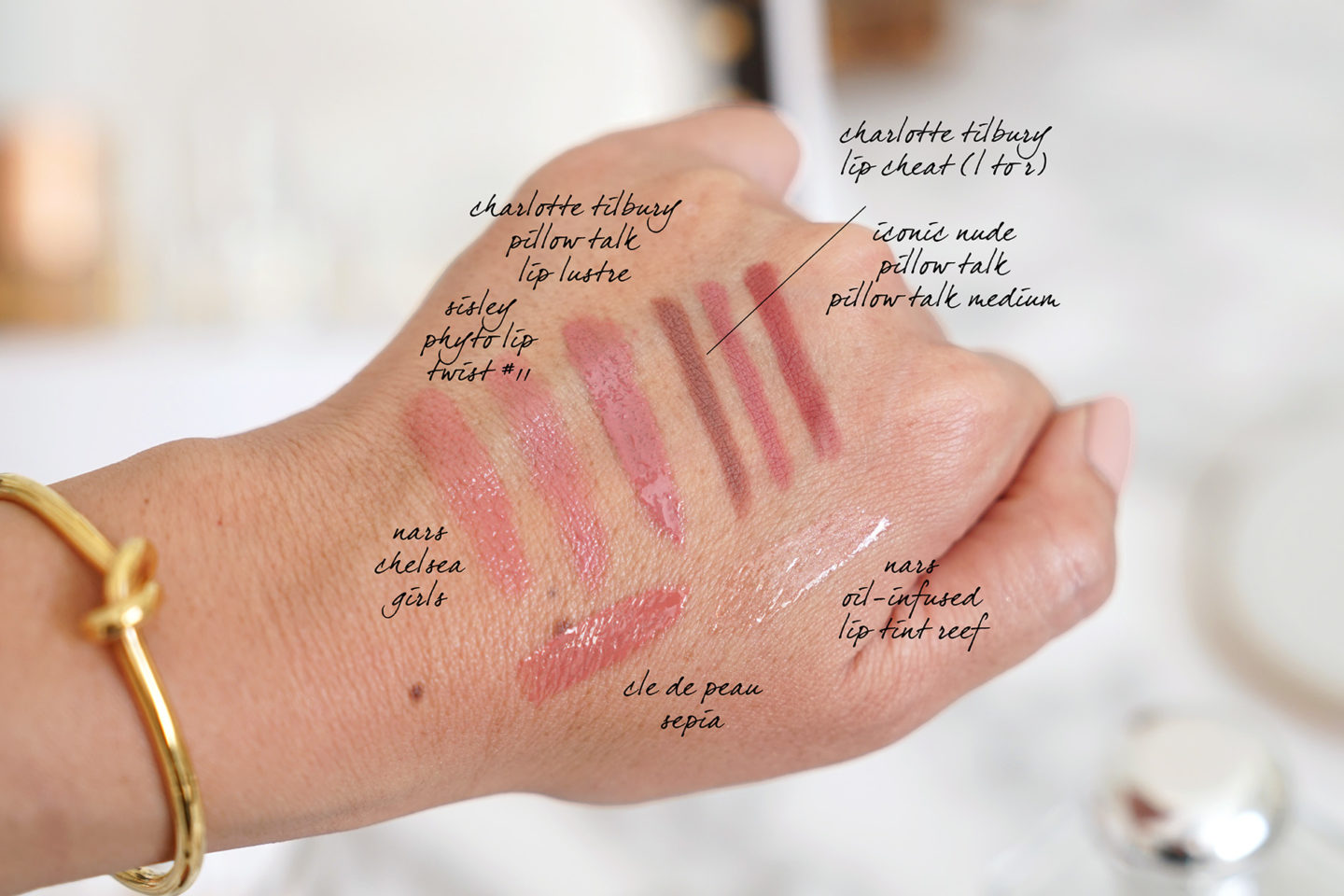 Meilleures lèvres nues Charlotte Tilbury, NARS, Sisley