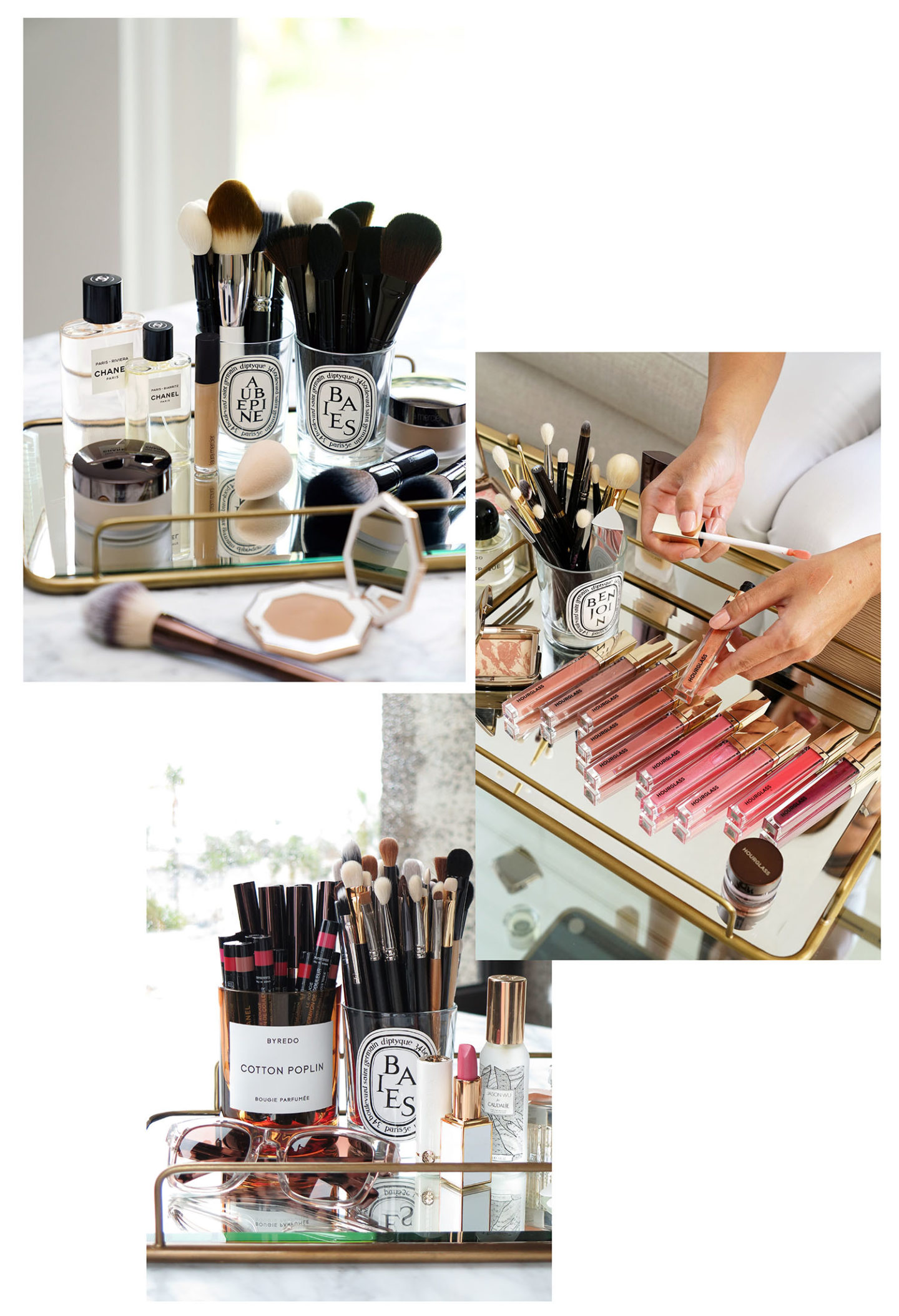 Petit plateau en miroir West Elm