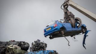 Mise au rebut de la voiture