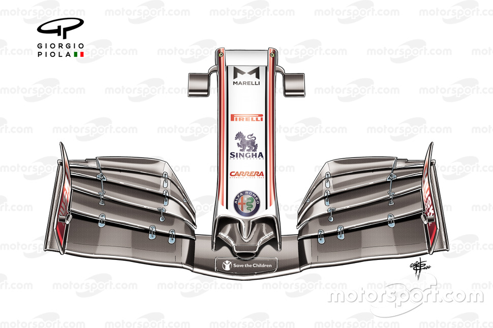 Alfa Romeo Racing C39 nez d'aile avant