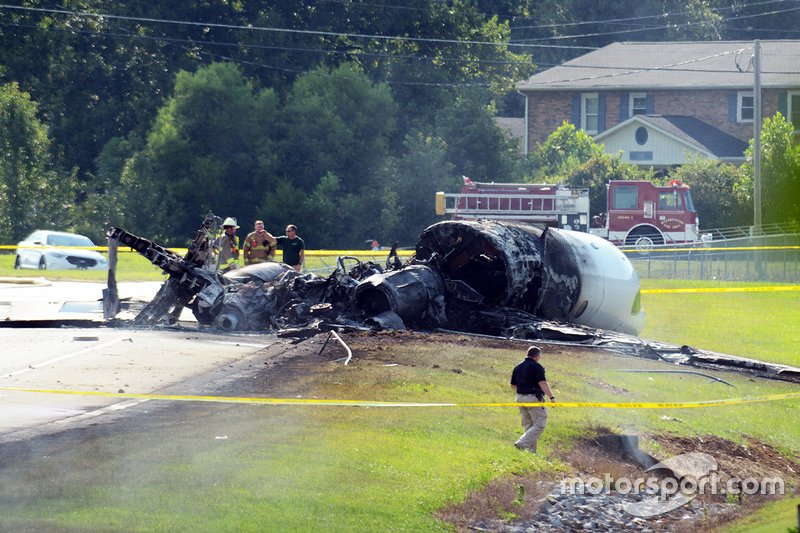 Épave de l'accident d'avion Dale Earnhardt Jr.