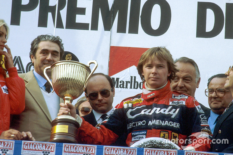 Didier Pironi, 1ère position sur le podium