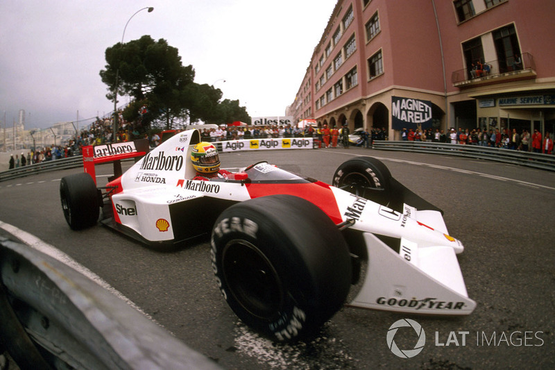 Ayrton Senna a dominé la course du début à la fin.
