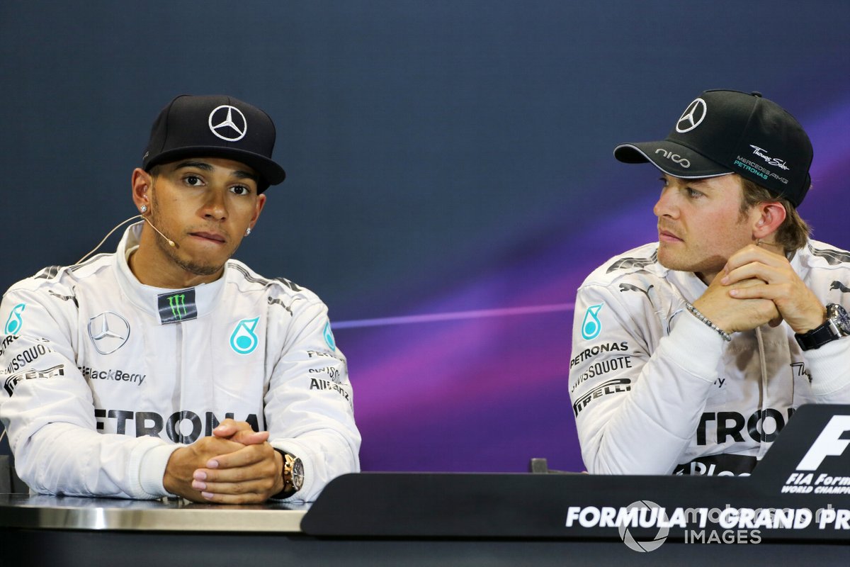 Conférence de presse: vainqueur de la course Nico Rosberg, Mercedes F1, deuxième place Lewis Hamilton, Mercedes F1 W05