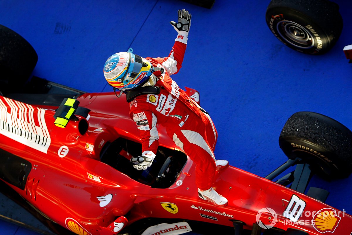 Vainqueur de la course Fernando Alonso, Ferrari F10