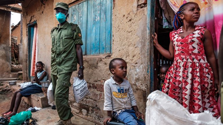 Kampala, Ouganda, pendant le verrouillage au milieu de la pandémie de coronavirus