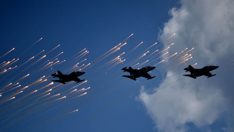 Un survol à Minsk faisait partie des célébrations