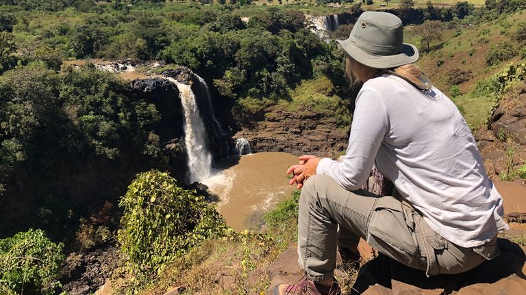 Alex Crawford à Blue Nile Falls
