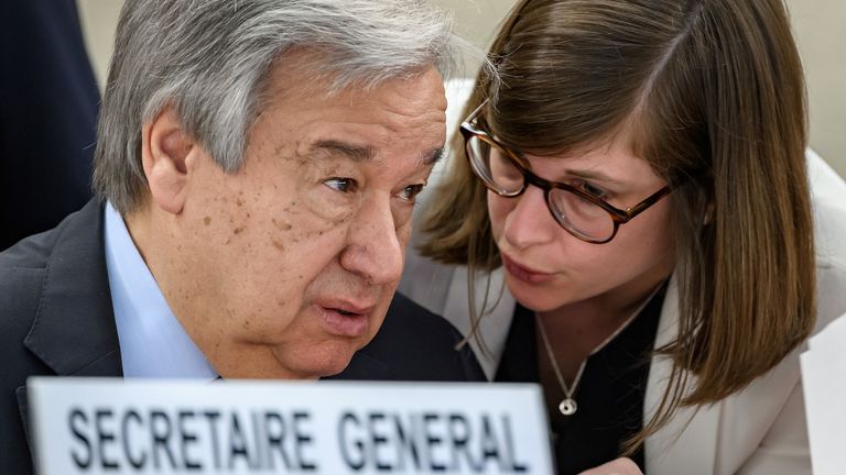 Le Secrétaire général de l'ONU, Antonio Guterres
