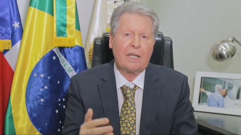 Le maire de Manaus, Arthur Virgílio Neto en fonction
