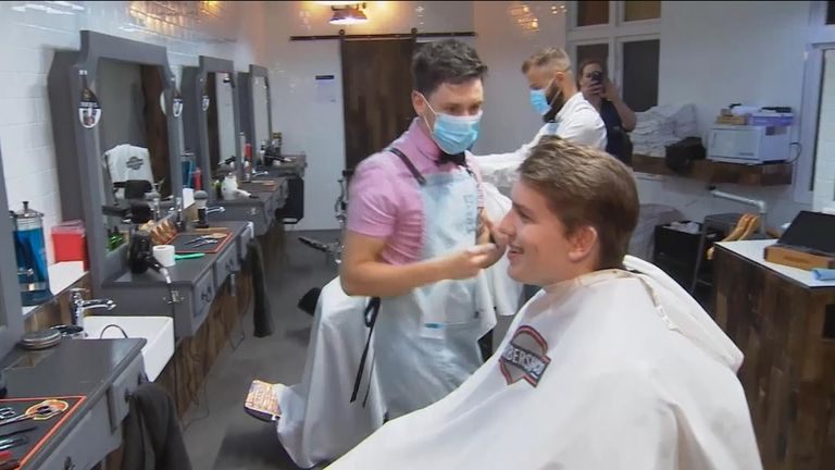 Un barbier en Nouvelle-Zélande