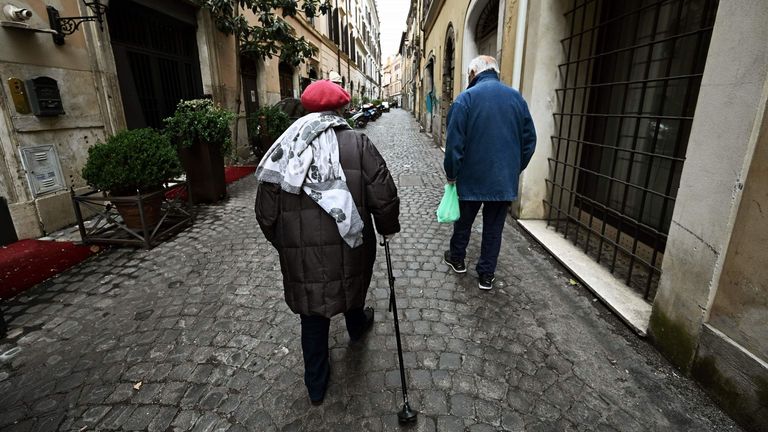 Les personnes âgées en Italie