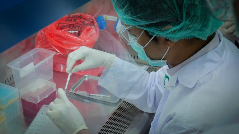 Le programme de vaccination a lieu à l'Université de Chulalongkorn