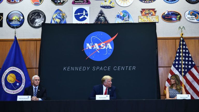 Le président Trump s'est rendu en Floride pour assister au lancement
