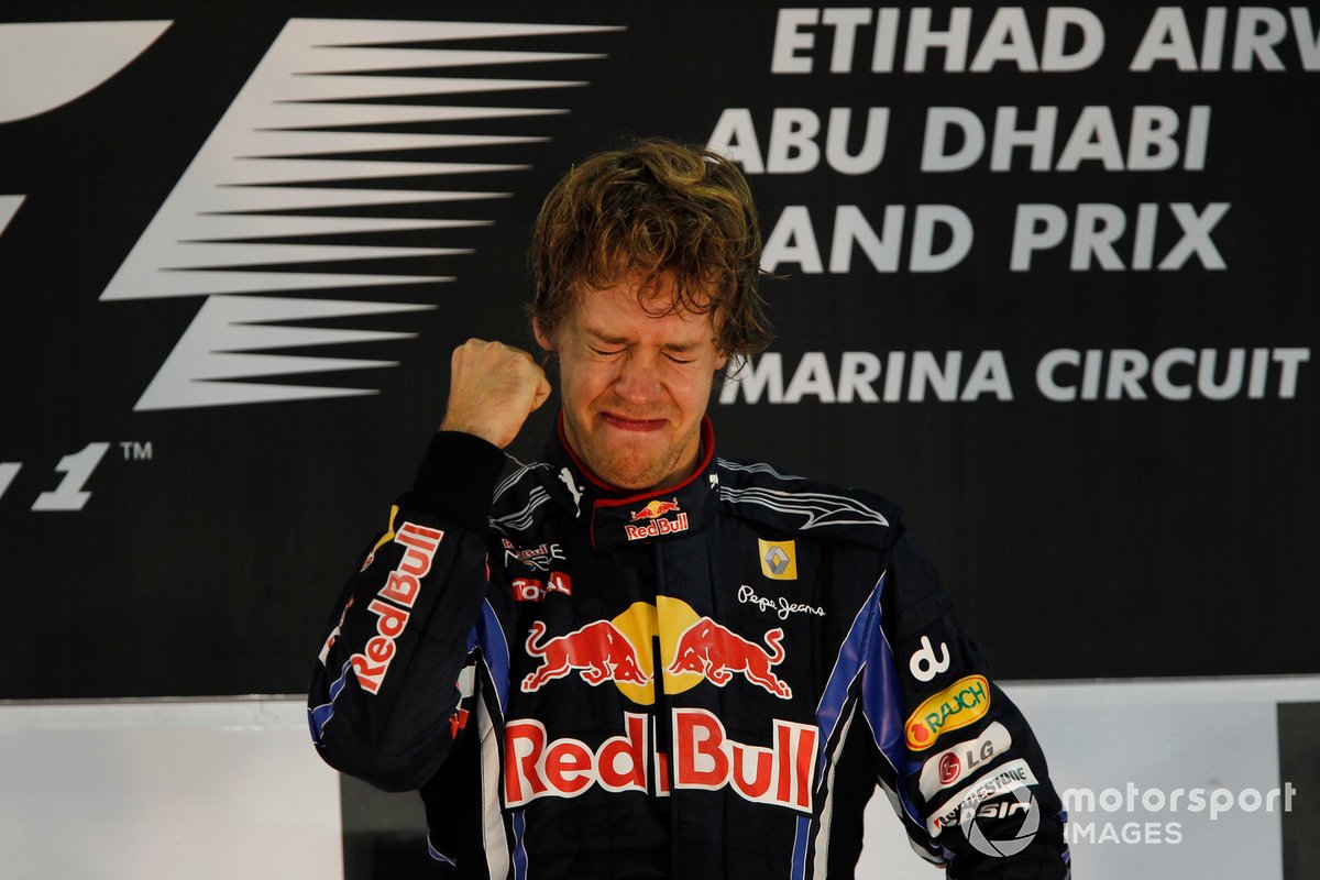 Sebastian Vettel, Red Bull Racing fête sa victoire