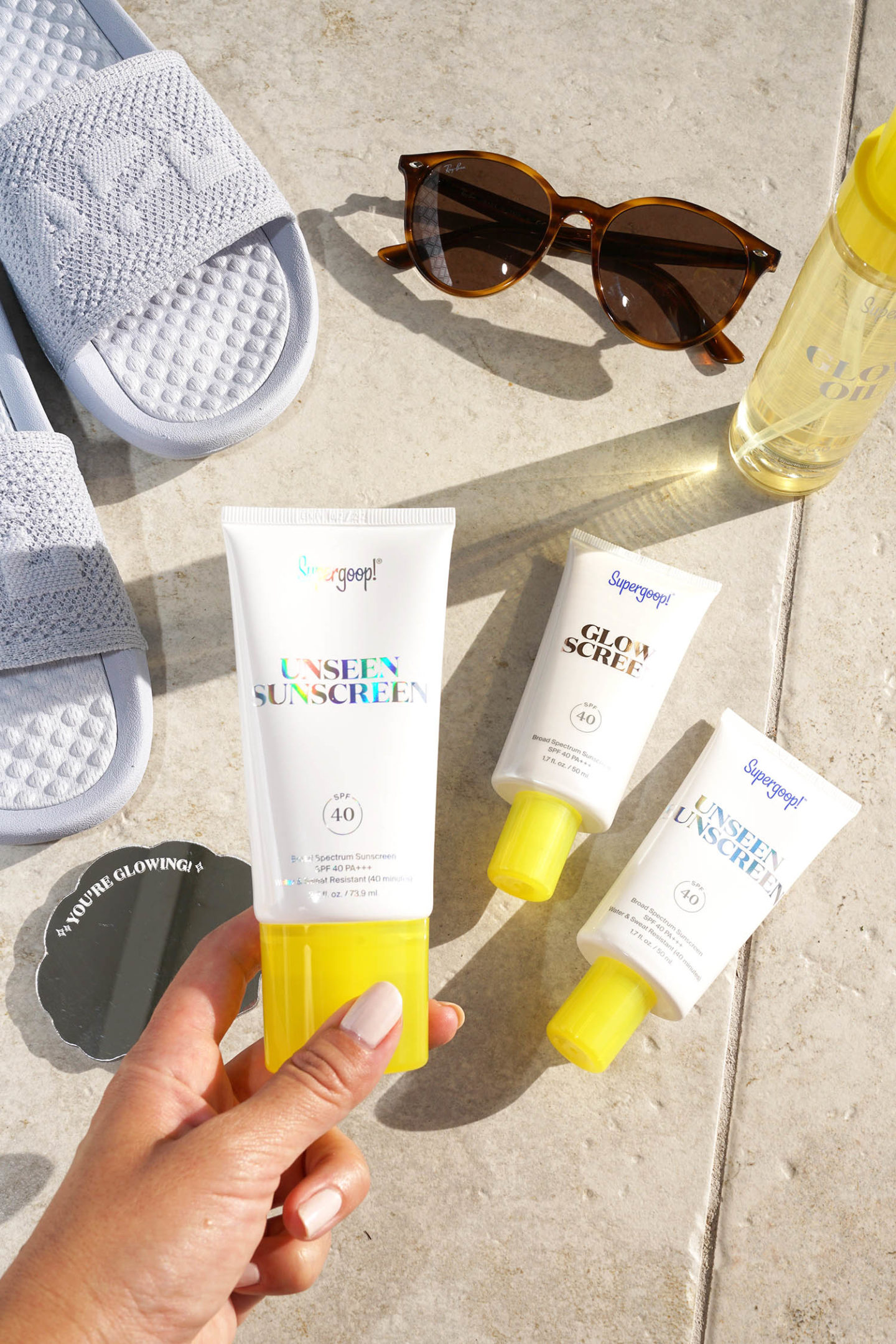 Supergoop! Écran solaire et écran lumineux invisibles