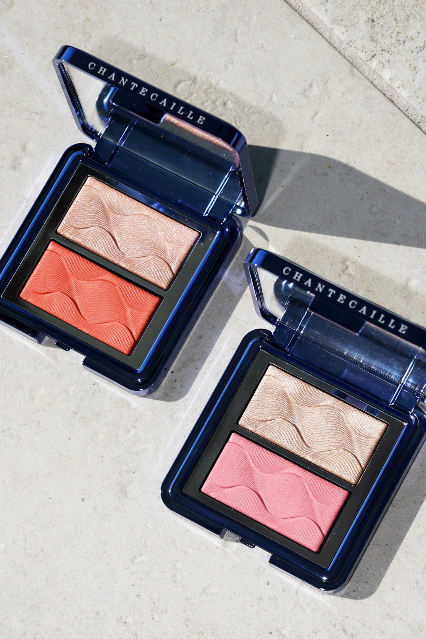 Duo de surligneurs Chantecaille Vibrant Oceans Radiance Chic Blush