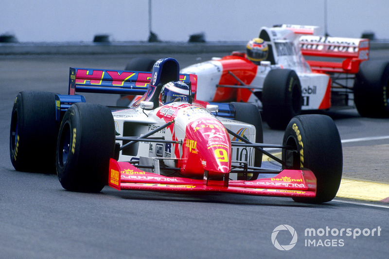 Gianni Morbidelli, Footwork FA16 Hart, Mark Blundell, McLaren MP4 / 10B Mercedes-Benz