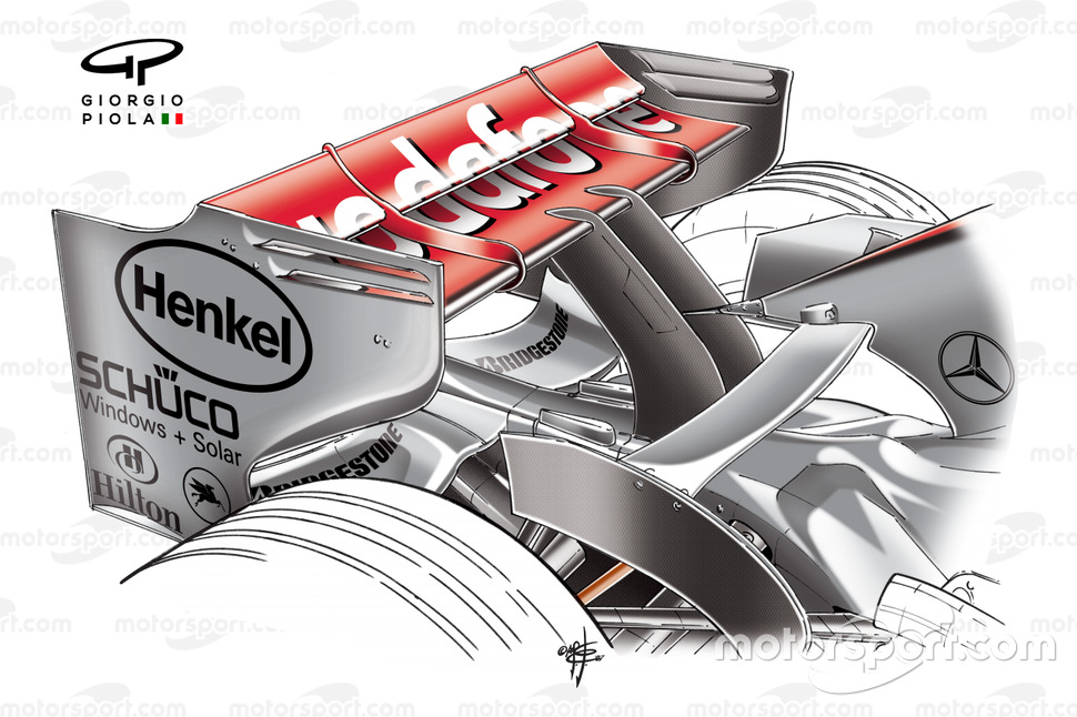 Aile arrière McLaren MP4-22 2007 Canada