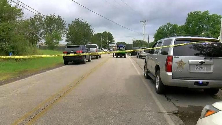 Scène de tournage en Alabama