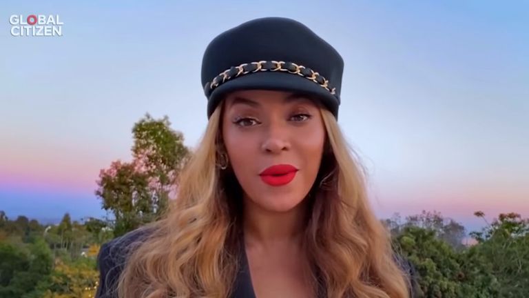 Beyonce participe à One World: Together At Home. Pic: Global Citizen